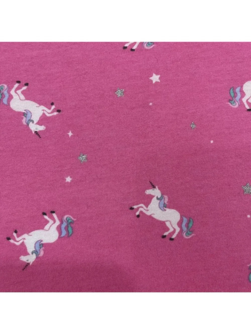 Carter’s Girls Pink Unicorn Print Star Glitter Long Sleeve Dress